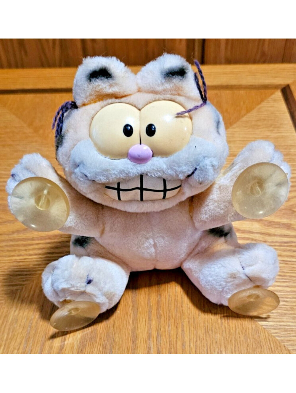 Vtg 1978 Dakin Garfield Cat Plush Suction Cup Window Hang On  7”
